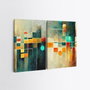 Wallity Cuadros Decorativos de Lienzo 2 Piezas 50 x 70 cm